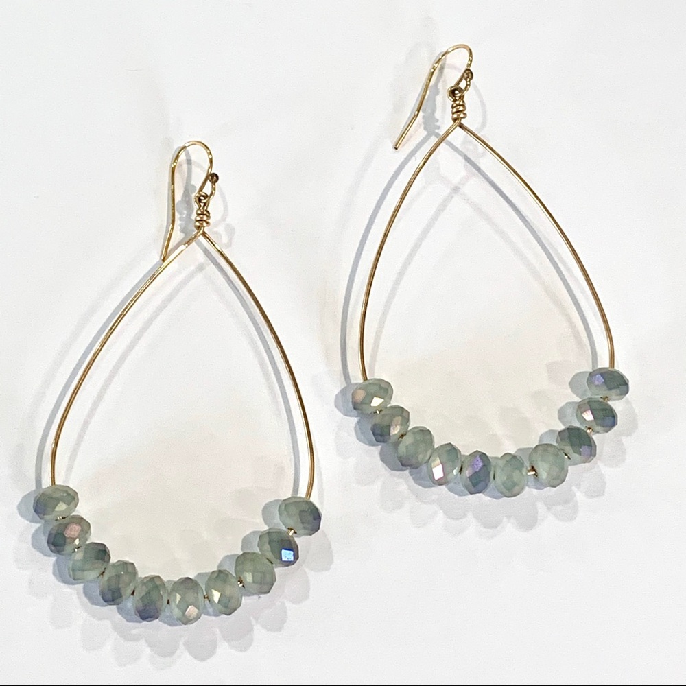 Jess Loves Jewels- Labradorite & Gold Earrings